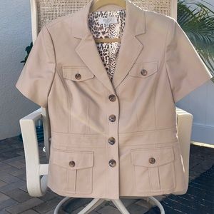 Kasper Tan Safari Blazer Jungle Cruise Disneybound Size 12